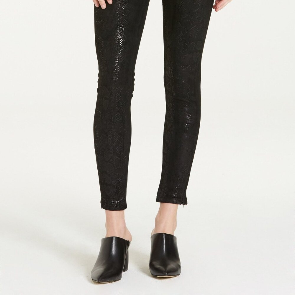 NWT - Dear John Nina Super High Rise Legging Pants in Black Snakeskin - Picture 2 of 6